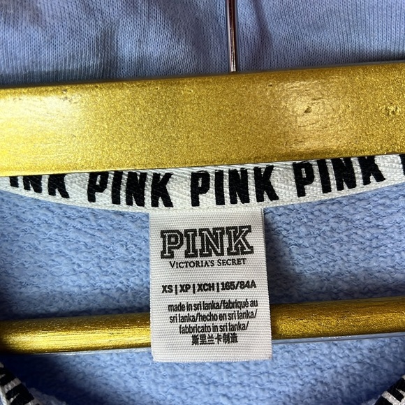 Pink Blue Pullover Sweatshirt Victoria secret pink - Picture 3 of 6